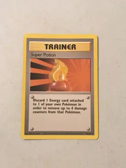 Pokemon TCG 1999 WOTC Base Set Trading Card -- Trainer Super Potion 90/102 - Image 1
