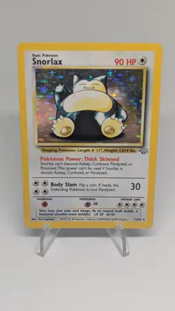 Pokemon TCG Jungle Set Rare Holo Snorlax 11/64 - Image 1