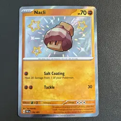 Nacli 176/091 Pokemon SV Paldean Fates NM Baby Shiny English Holo Card -NM - Image 1