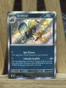 Grafaiai 190/091 Paldean Fates Baby Shiny Vault Rare Pokemon TCG NEAR MINT NM - Image 1