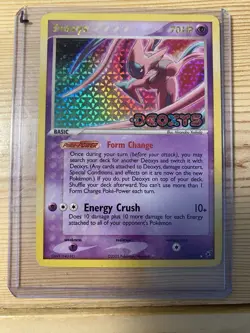 Pokemon Deoxys EX Deoxys 17/107 Rare Reverse Holo Attack Forme 70 HP Card 2005 - Image 1