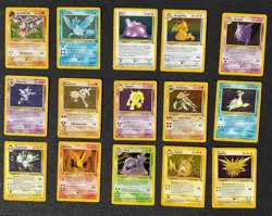 Pokemon Fossil Set 100% Complete 62/62 NM-DMG WOTC 1999 Rare Read Description - Image 1