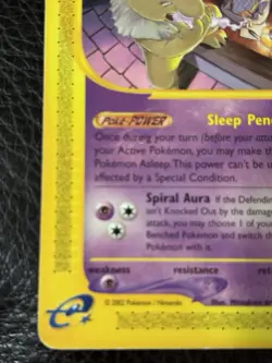 Pokemon Hypno 16/147 Non Holo Regular Aquapolis 2003 Pokemon Card - Image 5