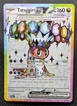 Pokemon TCG Tatsugiri EX Card 226/191 Surging Sparks Ultra Rare NM Pack Fresh! - Image 1