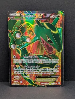 Rayquaza EX Full Art 123/124 Dragons Exalted Holo Rare Pokemon TCG ITALIAN MP - Image 1
