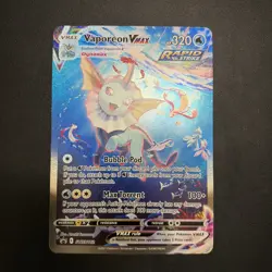 Jumbo Oversized Vaporeon VMAX Card PROMO SWSH182 Pokemon Premium Collection NM - Image 1