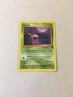 Pokemon TCG 1999 WOTC Fossil Set Trading Card - Grimer 48/62 - Image 1