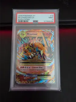 2016 POKEMON XY EVOLUTIONS #13 M CHARIZARD EX PSA 9 - Image 1