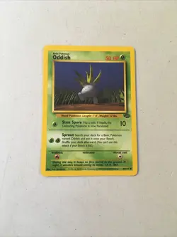 Pokemon TCG 1999 WOTC Jungle Set Trading Card - Oddish 58/64 - Image 1