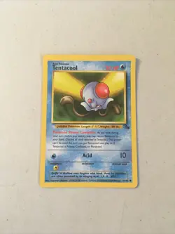 Pokemon TCG 1999 WOTC Fossil Set Trading Card -- Tentacool 56/62 - Image 1