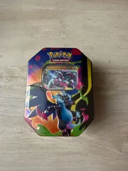 Pokemon TCG Mega Charizard X EX Tin New - Image 1