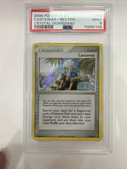 Pokemon - Castaway 72/100 REVERSE HOLO - 2006 EX Crystal Guardians PSA 9 MINT 62 - Image 1