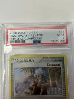 Pokemon - Castaway 72/100 REVERSE HOLO - 2006 EX Crystal Guardians PSA 9 MINT 62 - Image 2