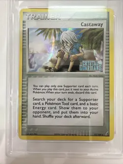 Pokemon - Castaway 72/100 REVERSE HOLO - 2006 EX Crystal Guardians PSA 9 MINT 62 - Image 4