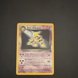 Pokemon Dark Alakazam Holo Rare Unlimited Team Rocket 1/82 60 HP Psychic 2000 - Image 1