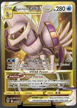 Origin Forme Palkia VSTAR 208/189 Astral Radiance Secret Rare Gold Pokemon NM ae - Image 1