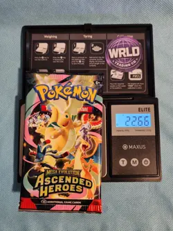VERY HEAVY! 🔥 22.66g Pokemon TCG Ascended Heroes Booster (Sealed)✅ GOD PACKUUU - Image 1