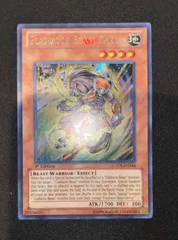 Yu-Gi-Oh! Gladiator Beast Darius LCGX-EN244 Legendary Collection 1st Edition - Image 2