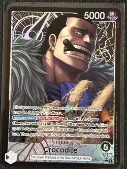 One Piece TCG Crocodile Alt Art Leader OP14-079 The Azure Sea’s Seven English - Image 1