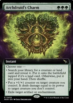 Archdruid's Charm - Extended Art - Murders At Karlov Manor - NM - MTG - English - Image 1