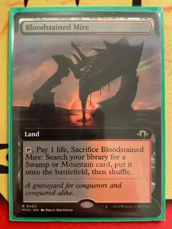 Bloodstained Mire (Extended Art) Modern Horizons 3 Regular - Image 1