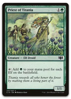 Priest of Titania #210 (NM) Commander 2014 C14 Magic MTG - Image 1
