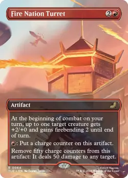 Light Play x 1 Fire Nation Turret - Foil - Borderless Avatar: The Last Airbender - Image 1