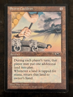 MTG Storm Cauldron – Alliances Rare Artifact 1996 Magic The Gathering NM/LP - Image 1