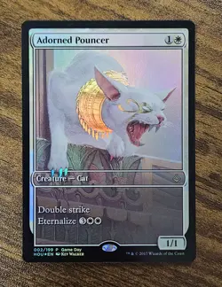 Adorned Pouncer - Foil - NM - Game Day Promo 002/199 ⚔B&B - Image 1