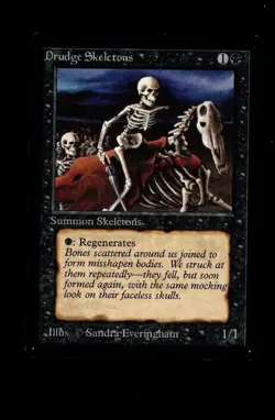 Magic the Gathering DRUDGE SKELETONS Beta MTG - Image 1