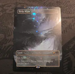 MTG English Strip Mine (Borderless) (Galaxy Foil) NM Foil Secret Lair - Image 1