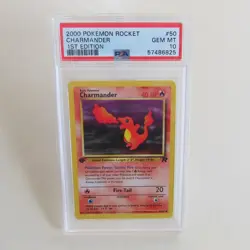 Pokemon TCG – Charmander – Rocket 1st edition - English - PSA 10 - Image 1