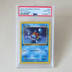 Pokemon TCG – Squirtle – Rocket 1st edition - English - PSA 10 - Image 1