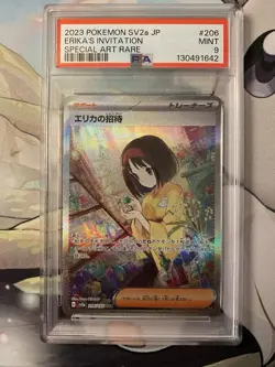 Pokemon TCG Erika’s Invitation 206/165 SV2a Japanese 151 SAR PSA 9 US Seller - Image 1