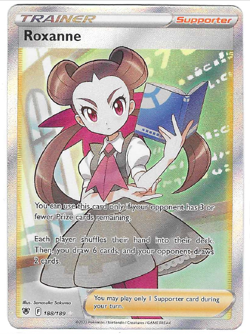 Pokemon Roxanne Trainer Full Art Ultra Rare Astral Radiance 188/189 Holo - Image 1