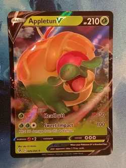 Holo Appletun V 026/264 Ultra Rare Fusion Strike Pokemon TCG - Image 1