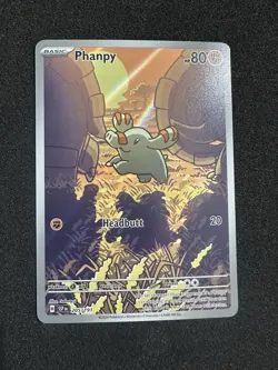Pokemon TCG Phanpy Illustration Rare Holo Card 205/191 Sv08: Surging Sparks - Image 1