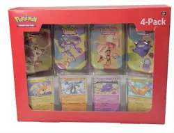 Pokemon TCG 151 Mini Tins 4 Pack + 4 Promos Sealed Sam’s Club Exclusive NEW - Image 4