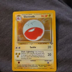 Pokemon Jungle 2/64 Holo Rare 90 HP Electrode Unlimited TCG Card English - Image 1