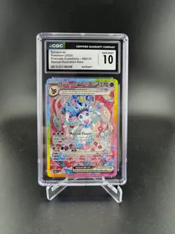Pokemon Sylveon ex Prismatic Evolutions Special Illustration Rare #156 CGC 10 - Image 1