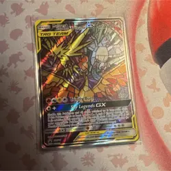 Pokemon Moltres & Zapdos & Articuno GX Promo SM210 TAG TEAM Holo Card - Image 1
