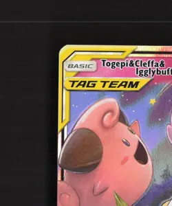 Togepi & Cleffa & Igglybuff GX 143/236 Cosmic Eclipse Ultra Rare Pokemon Card NM - Image 3