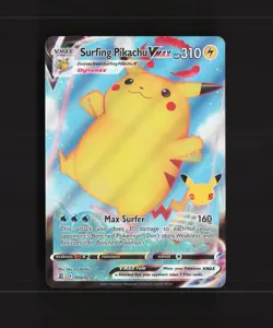 Surfing Pikachu VMAX 009/025 Celebrations Ultra Rare Holo Pokemon Card NM - Image 1