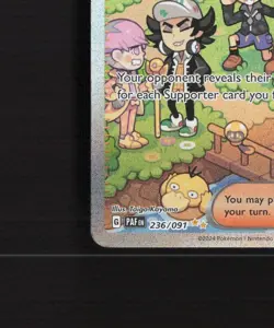 Clive 236/091 Paldean Fates Full Art SIR Rare Holo Pokemon Card NM - Image 5