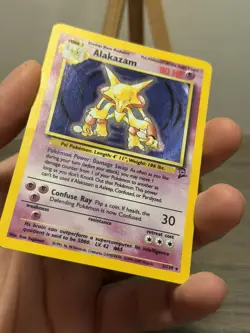 Vintage Pokemon TCG - Alakazam 1/130 Holo Rare - Base Set 2 WOTC Trading - Image 4