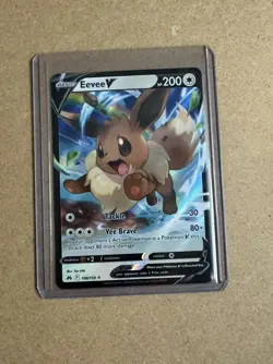 Pokemon TCG Crown Zenith Eevee v Ultra Rare Holo Card 108/159 NM Condition C1 - Image 1