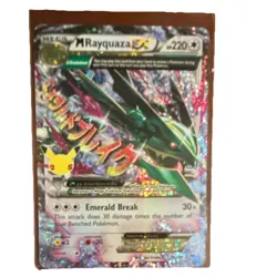 Pokemon M Rayquaza EX Full Art Ultra Rare Holo 76/108 Celebrations 220HP Card - Image 1