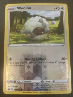 Wooloo 121/159 Crown Zenith Reverse Holo Pokemon TCG NM - Image 1