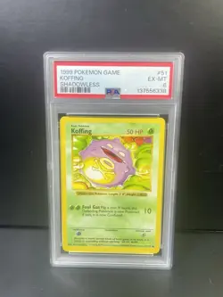 PSA 6 - 1999 Pokemon Koffing Shadowless Base set #51 - Image 4