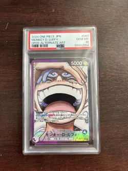 One Piece CCG Monkey.D.Luffy OP09-061 Alt Art Leader PSA 10 Japanese! - Image 1